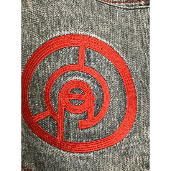 COOGI Mens Jeans Rainbow Stripe Embroidered Pockets Baggy Hip Hop Size 36 x 34 - Picture 8 of 14